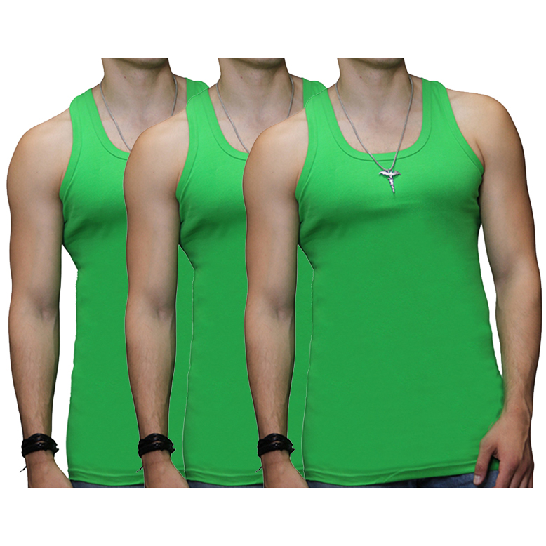 3 Stuks Bonanza hemd - 100% katoen - Regular - Felgroen - gratis ðŸšš