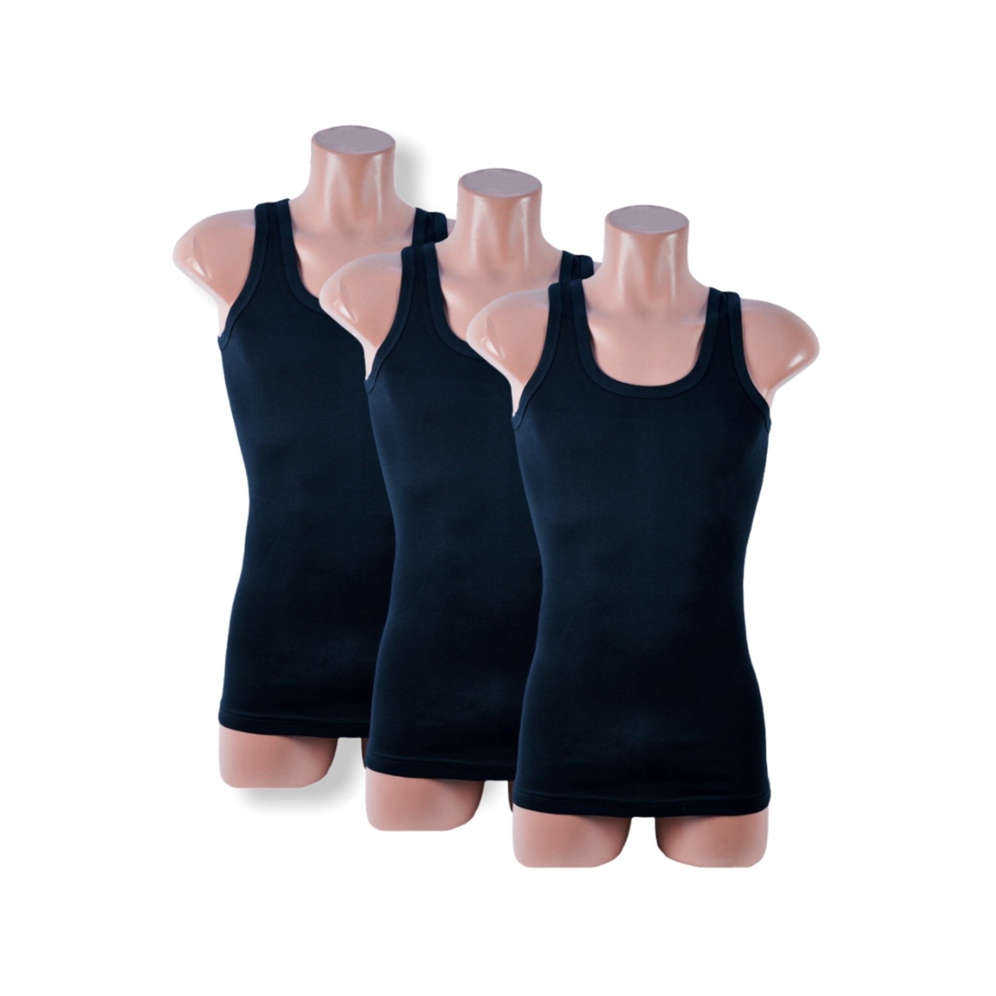 3 stuks King size ( 4XL/5XL ) Bonanza hemd -  100% katoen - Zwart