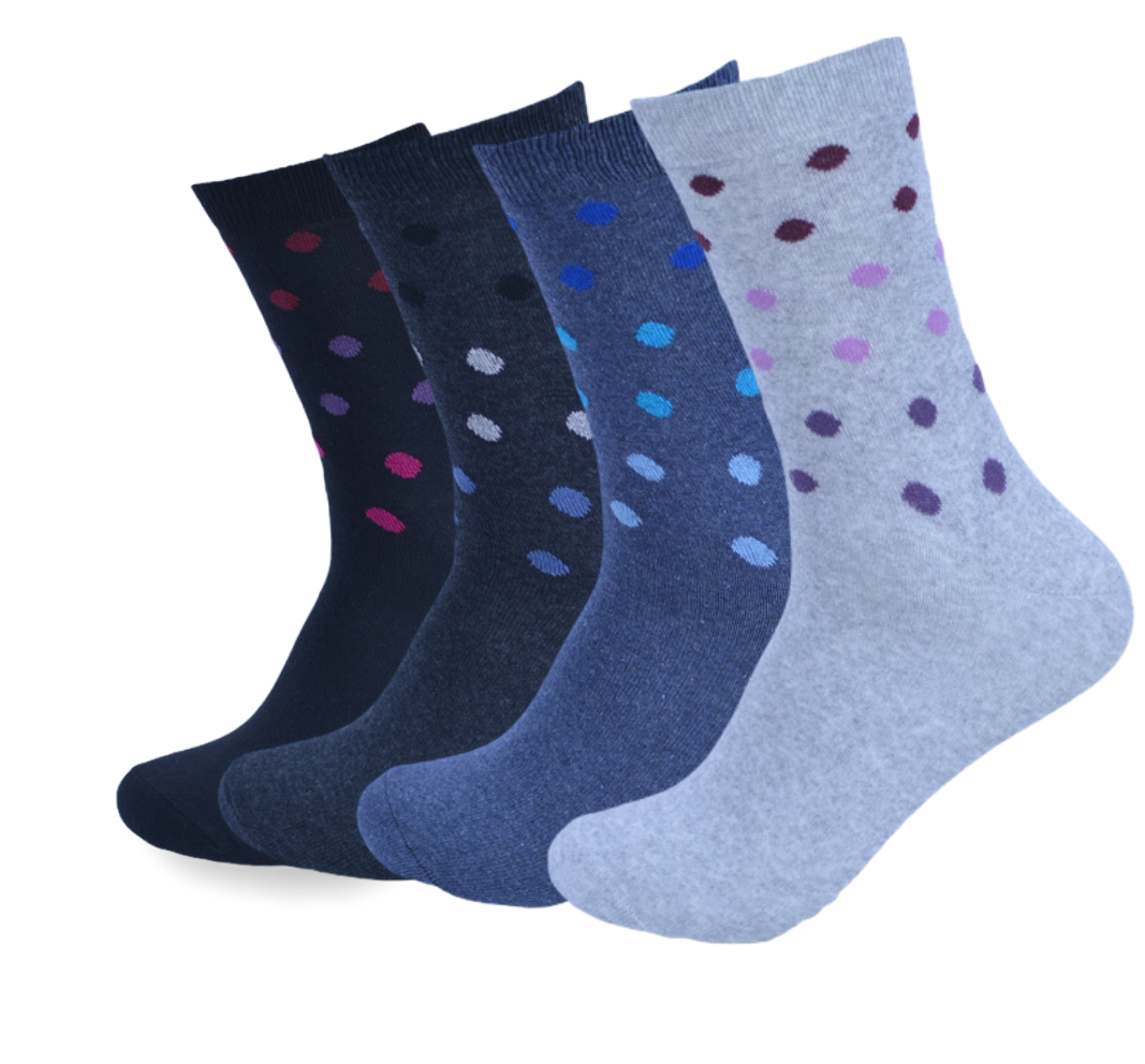 8 paar dames sokken - Bonanza/Style - Cirkel