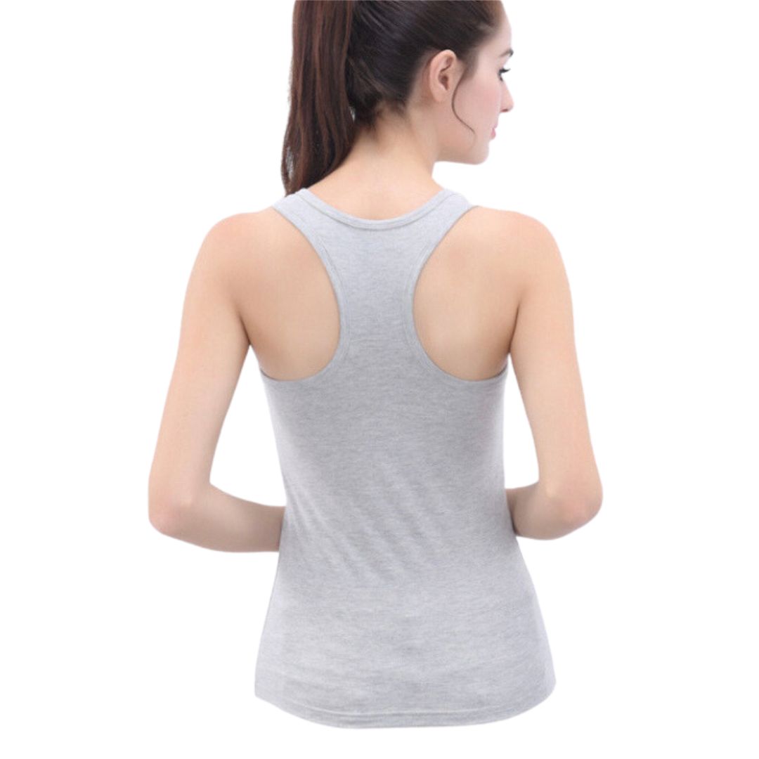 3 Pack Dames Halterhemd - 100% katoen - Grijs