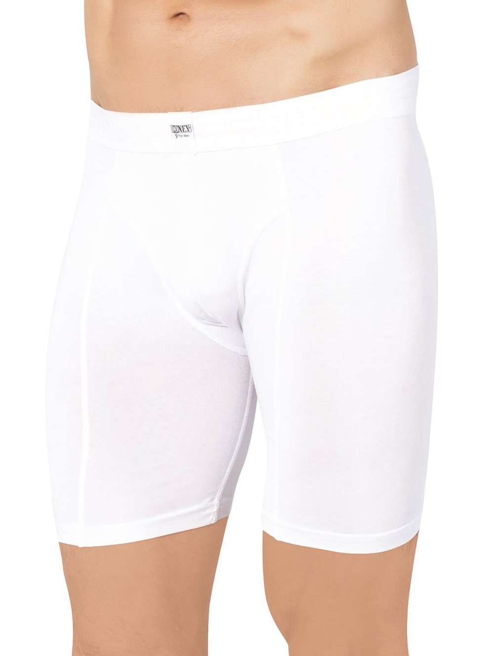 2 stuks - Heren boxershort - DONEX® - Lange Pijp - Wit
