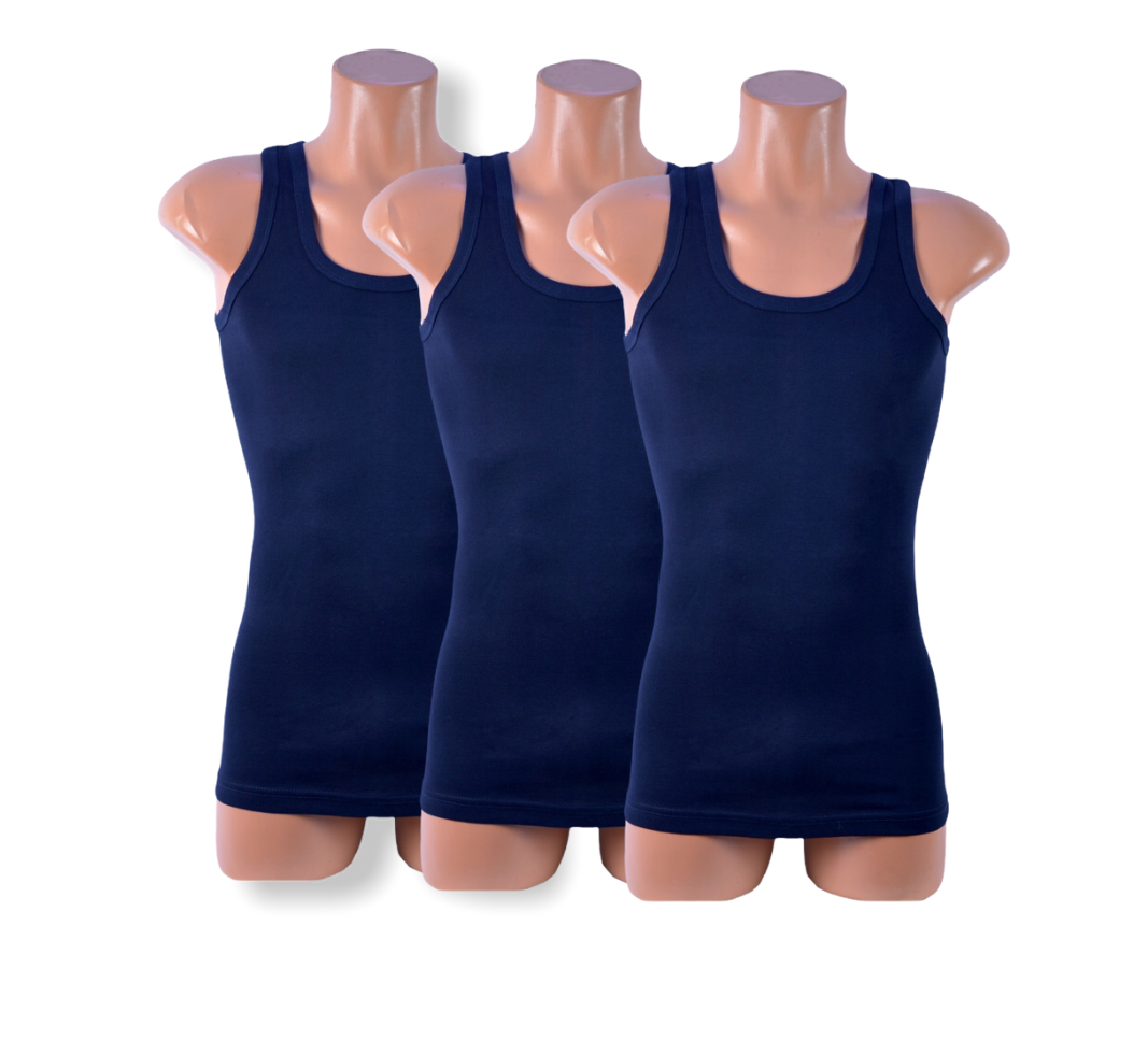3 Stuks Donex hemd - 100% katoen - Regular - Marineblauw