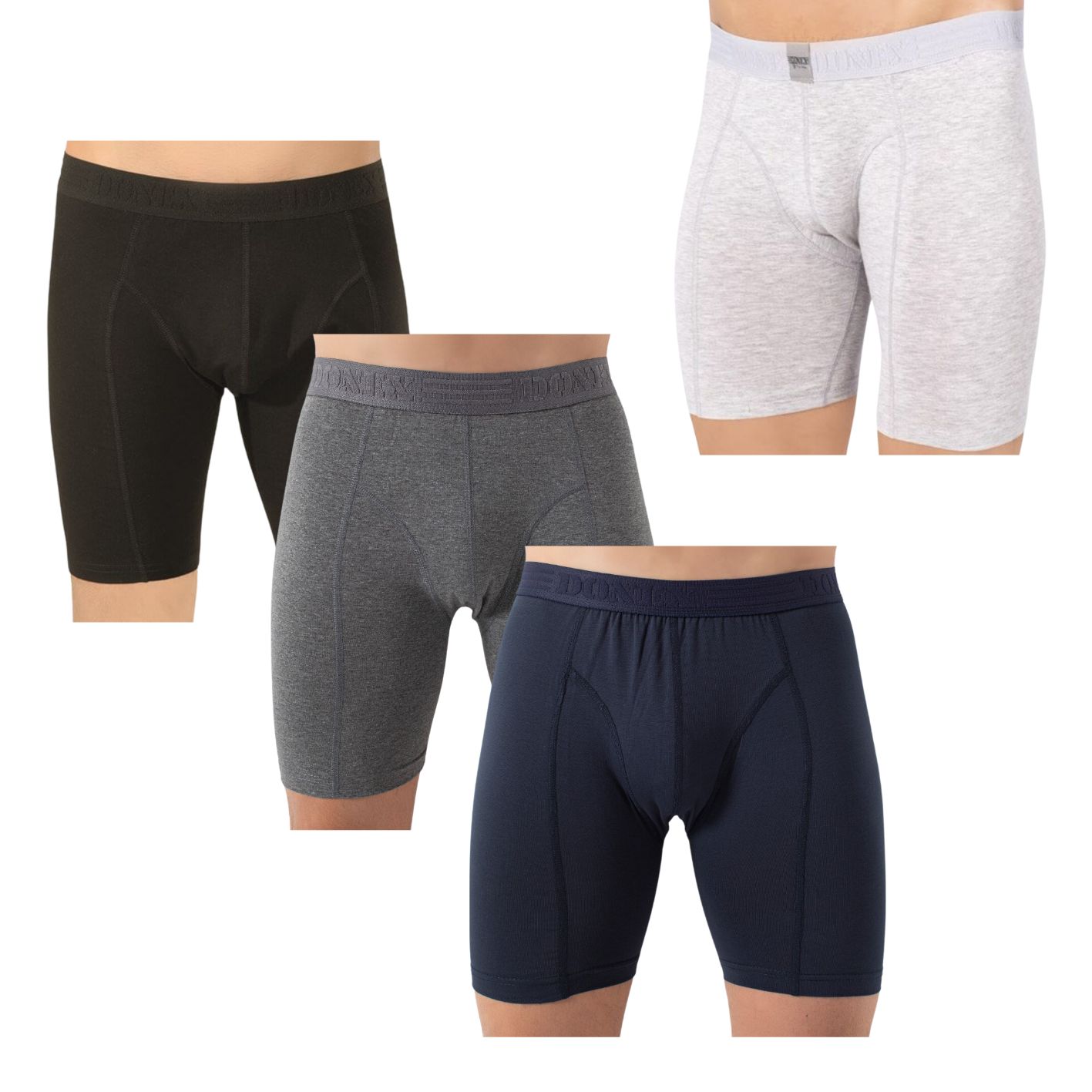 4 stuksHeren boxershort - DONEX®  - Lange Pijp - Katoen