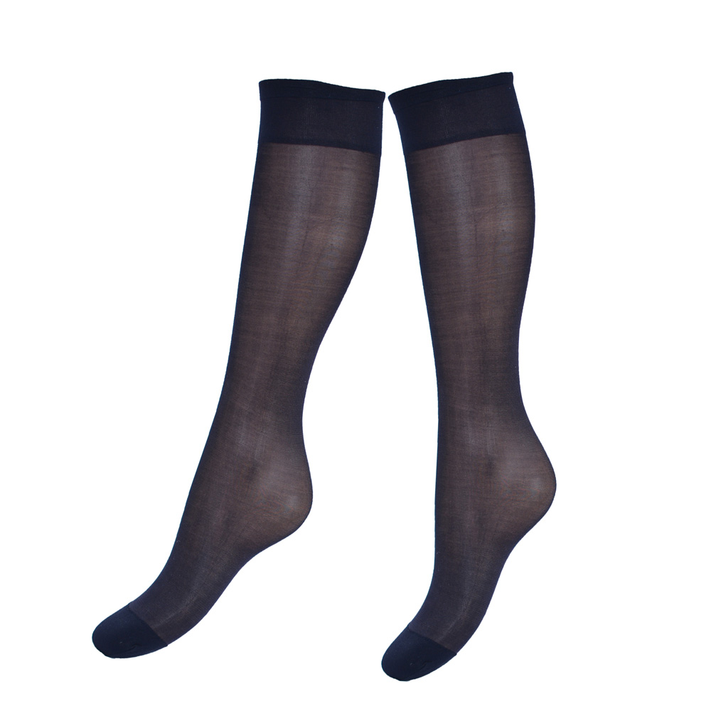 8 Paar Bonanza panty kneekousen - 15 Denier - Zwart
