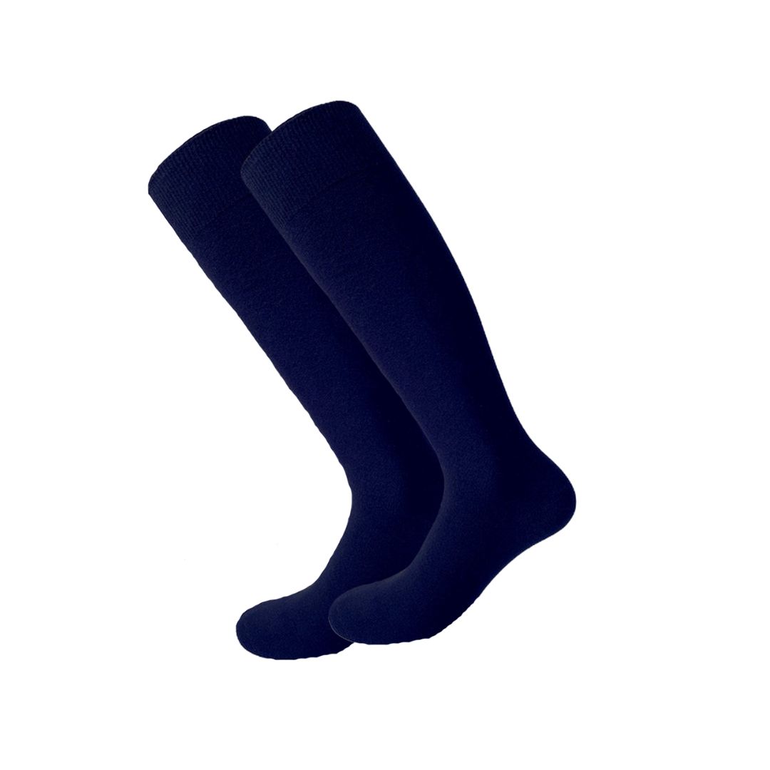 4 Paar kniekousen - Katoen - Naadloos  - Donkerblauw