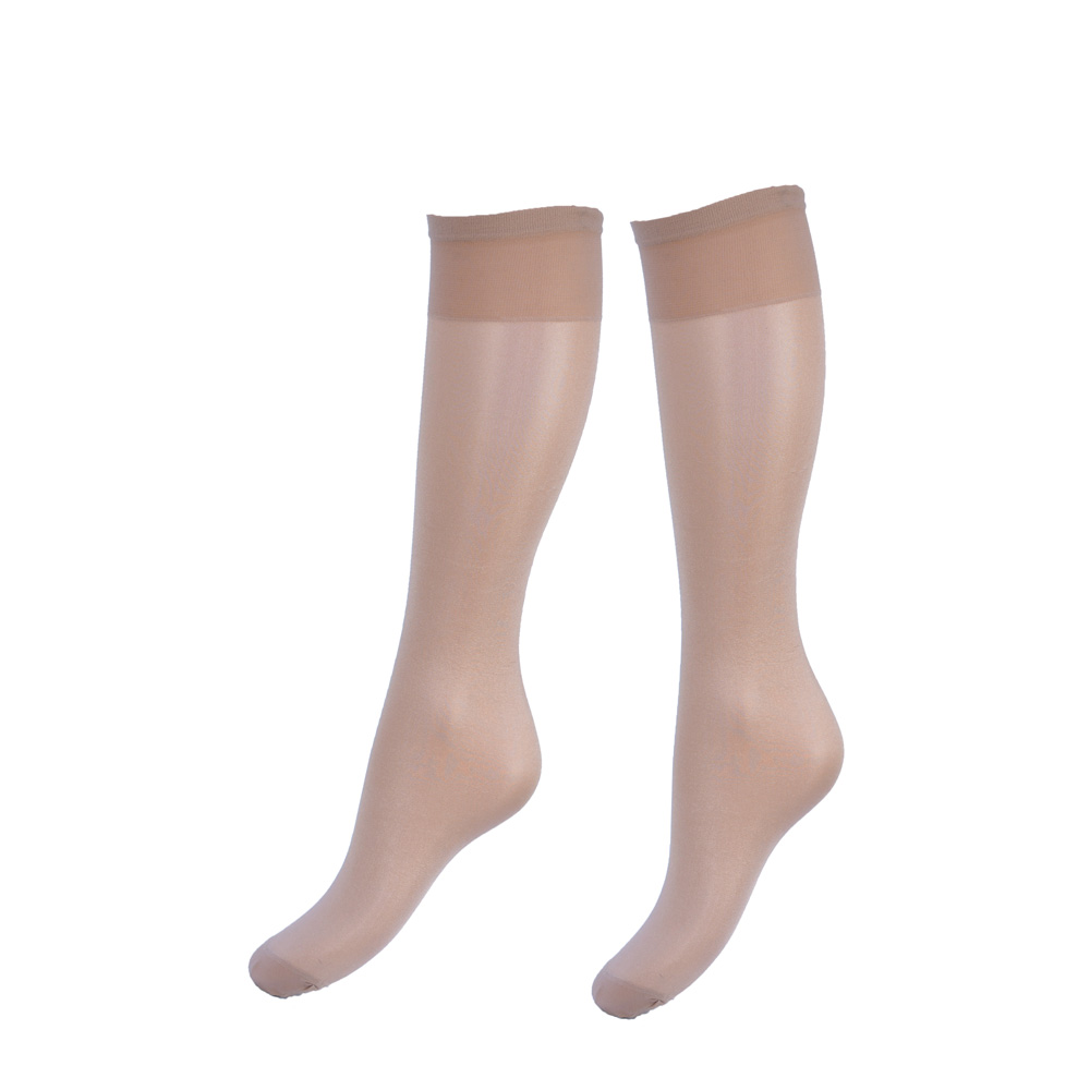 6 Paar DONEX® panty kniekousen - 50 Denier - Beige