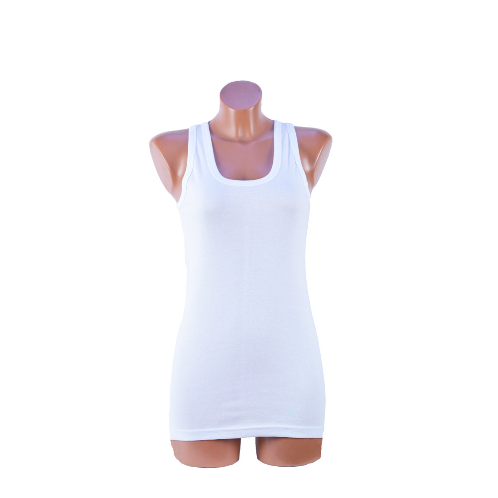 3 Stuks Dames tanktop - Regular - 100% Katoen - Wit