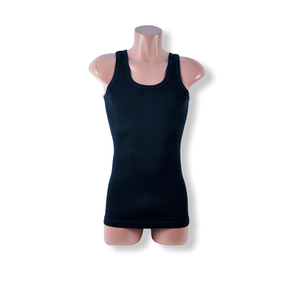 King size ( 4XL/5XL ) Bonanza onderhemd -  100% katoen - Zwart