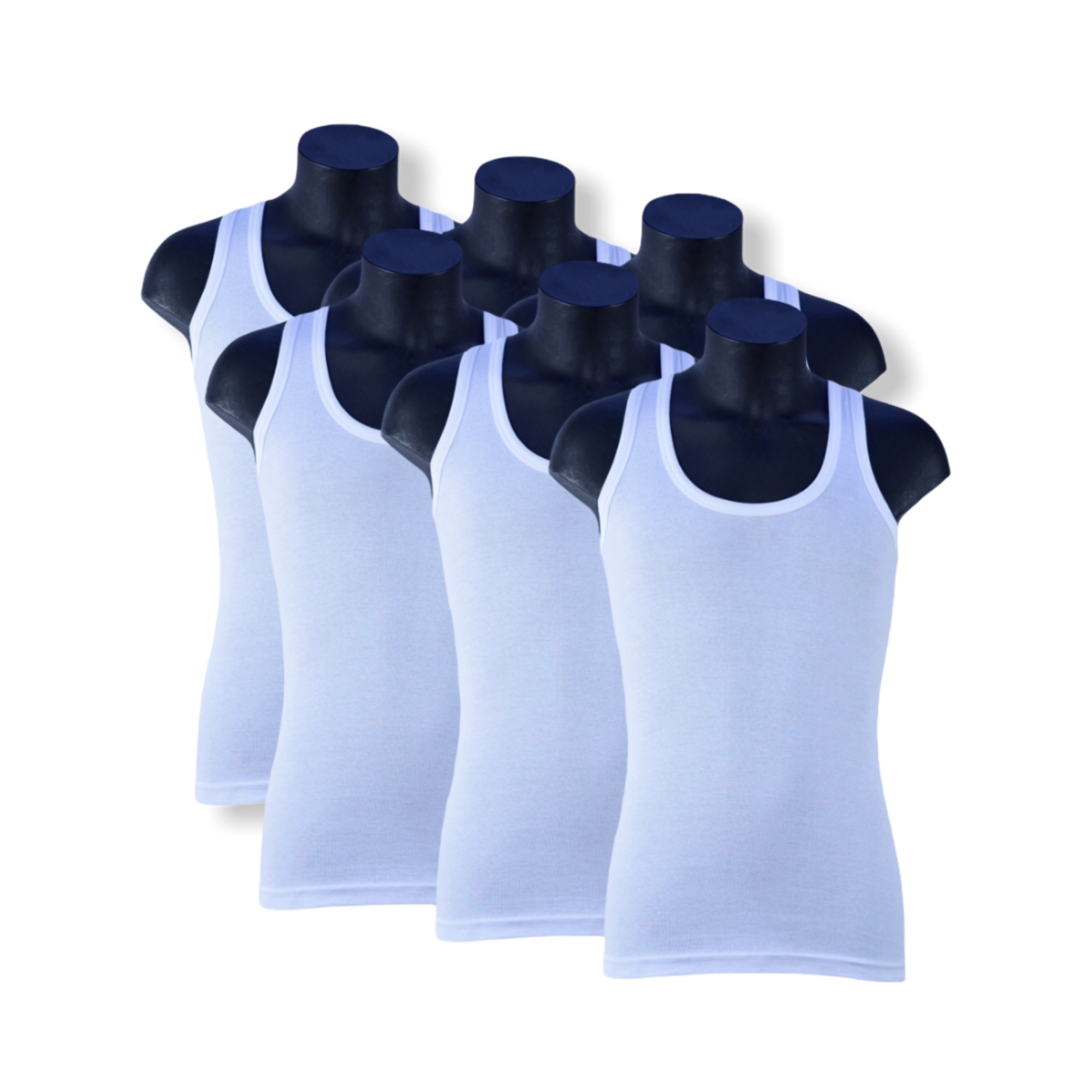 6 stuks King size ( 4XL/5XL ) Donex onderhemd -  100% katoen - Wit