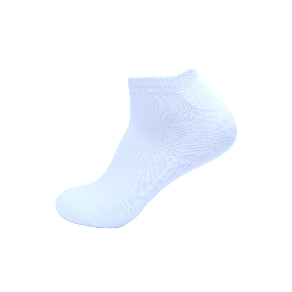 6 paar Donex badstof sneakersokken - wit