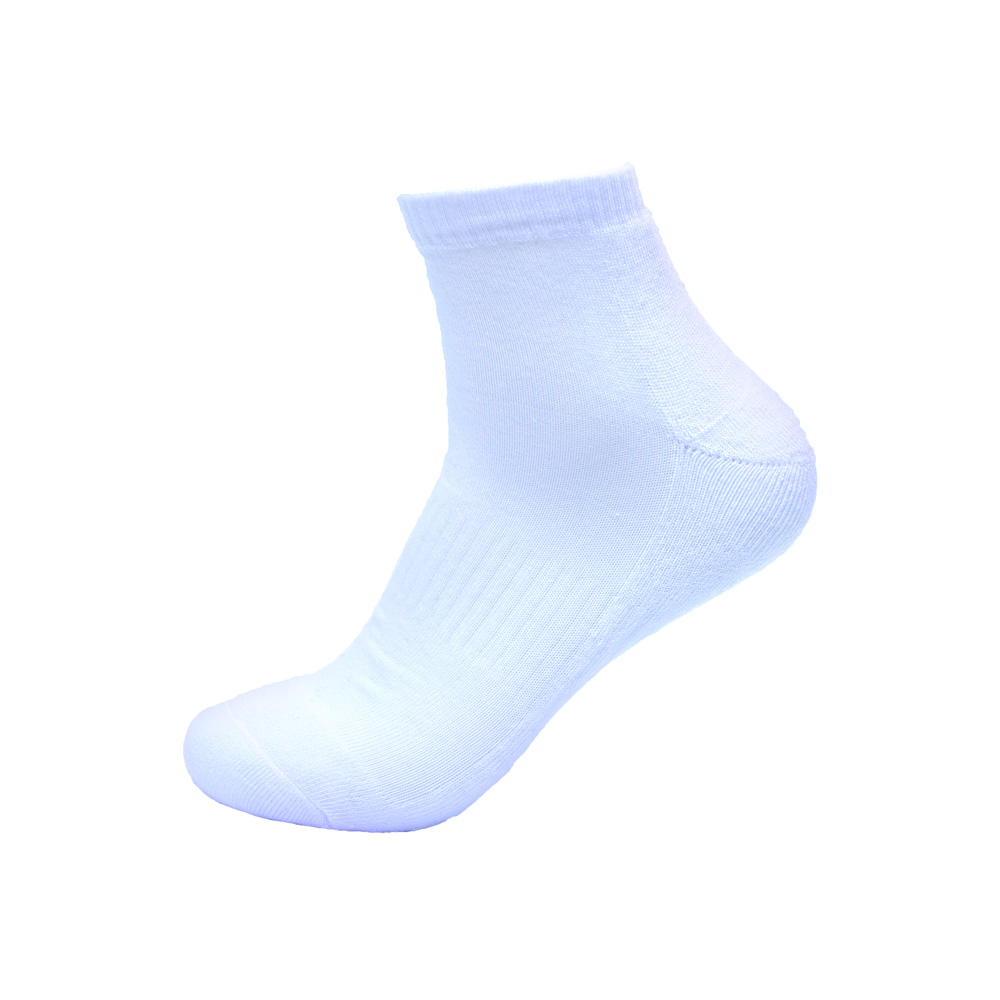 6 paar Donex badstof quarter sneakersokken - wit