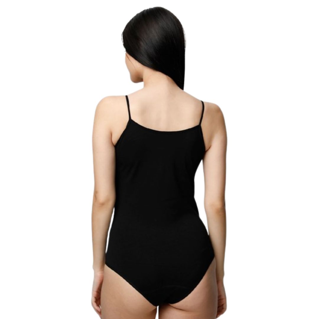 2 Stucks DONEX® DAMES Bodyfashion Slim SPAGHETTI BAND Zwart