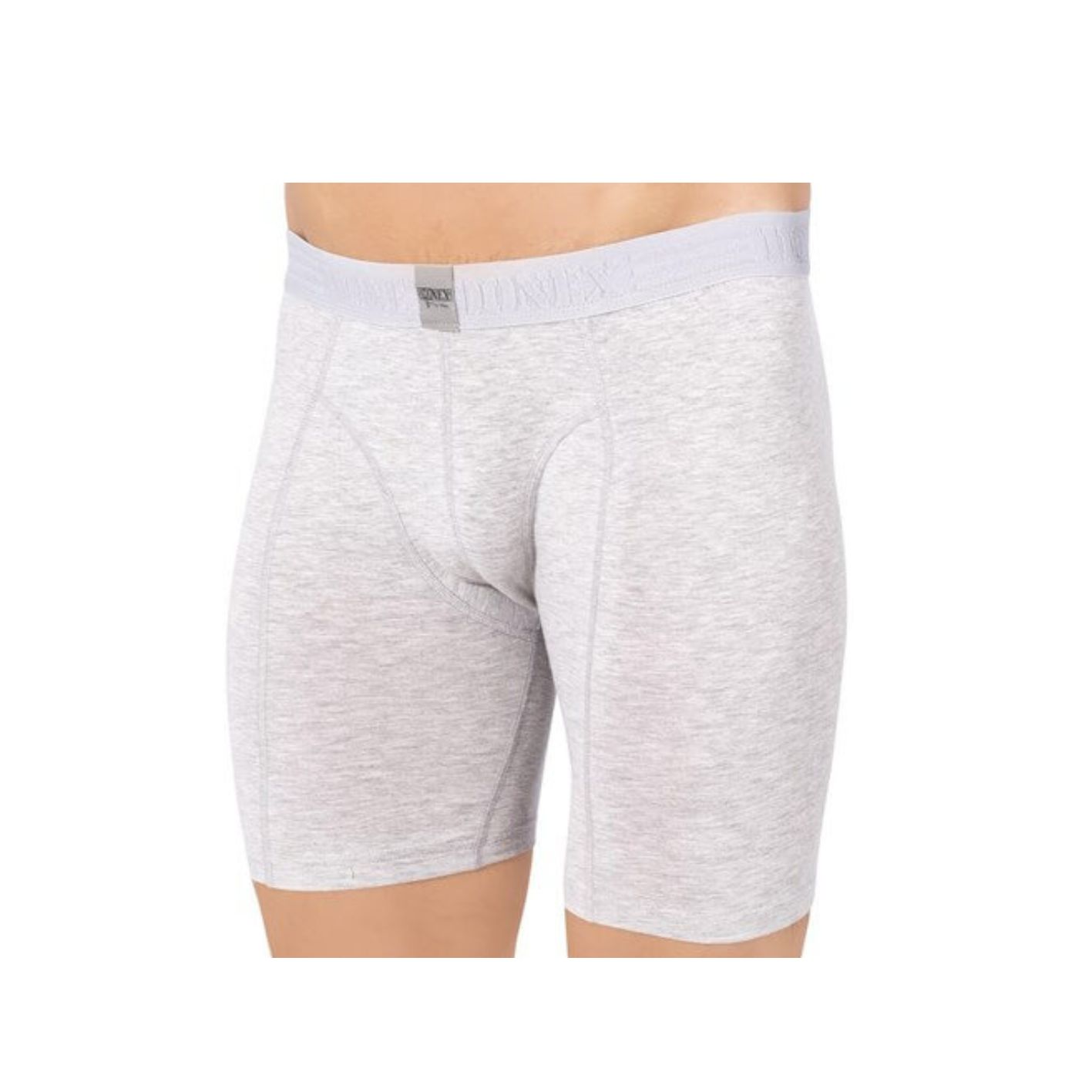 2 stuks - Heren boxershort - DONEX® - Lange Pijp - Grijs