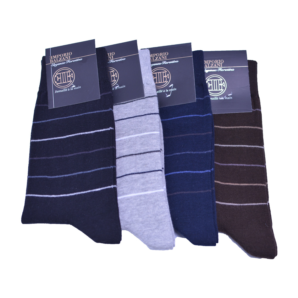 8 paar - Modieuze EB -  Small Stripe - Heren Sokken