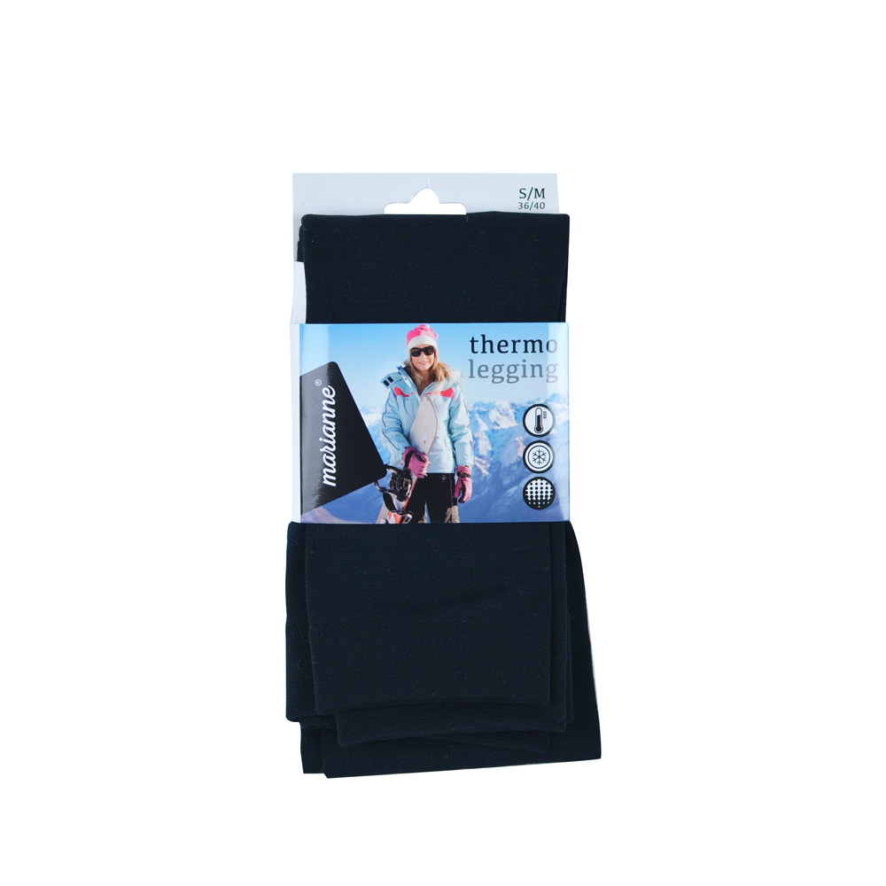 2 stuks - Thermo legging - zwart