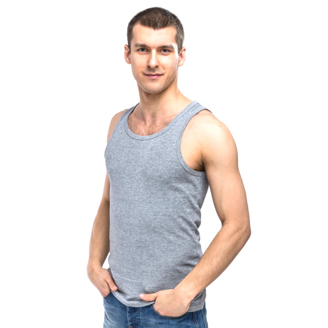 3 Pack Top kwaliteit herenhemd - 100% katoen - Grijs