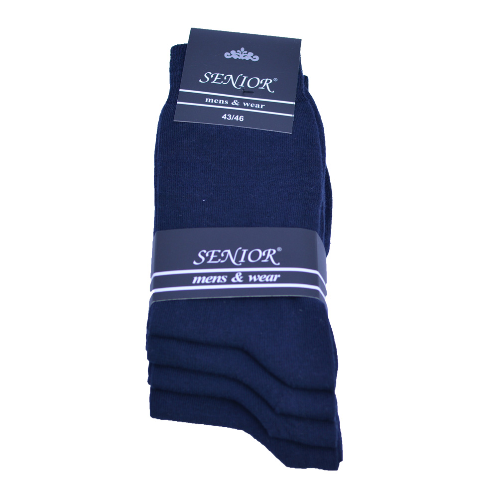 8 paar Herensokken - 100% Katoen - King size  - Naadloos - Donkerblauw -gratis ðŸšš