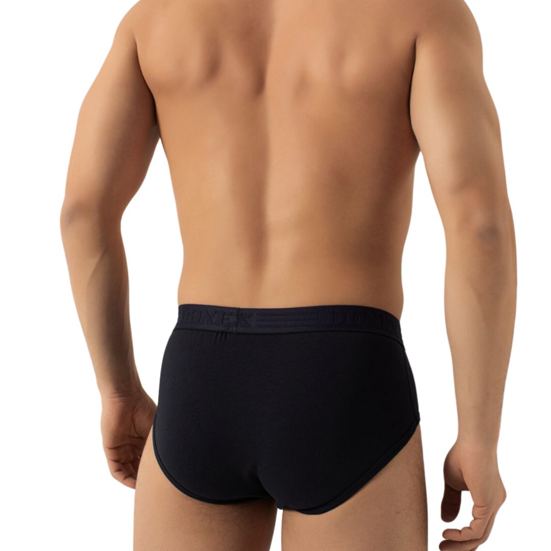 3 Pack DONEX® Basic Heren Midi slip - Katoen - Zwart