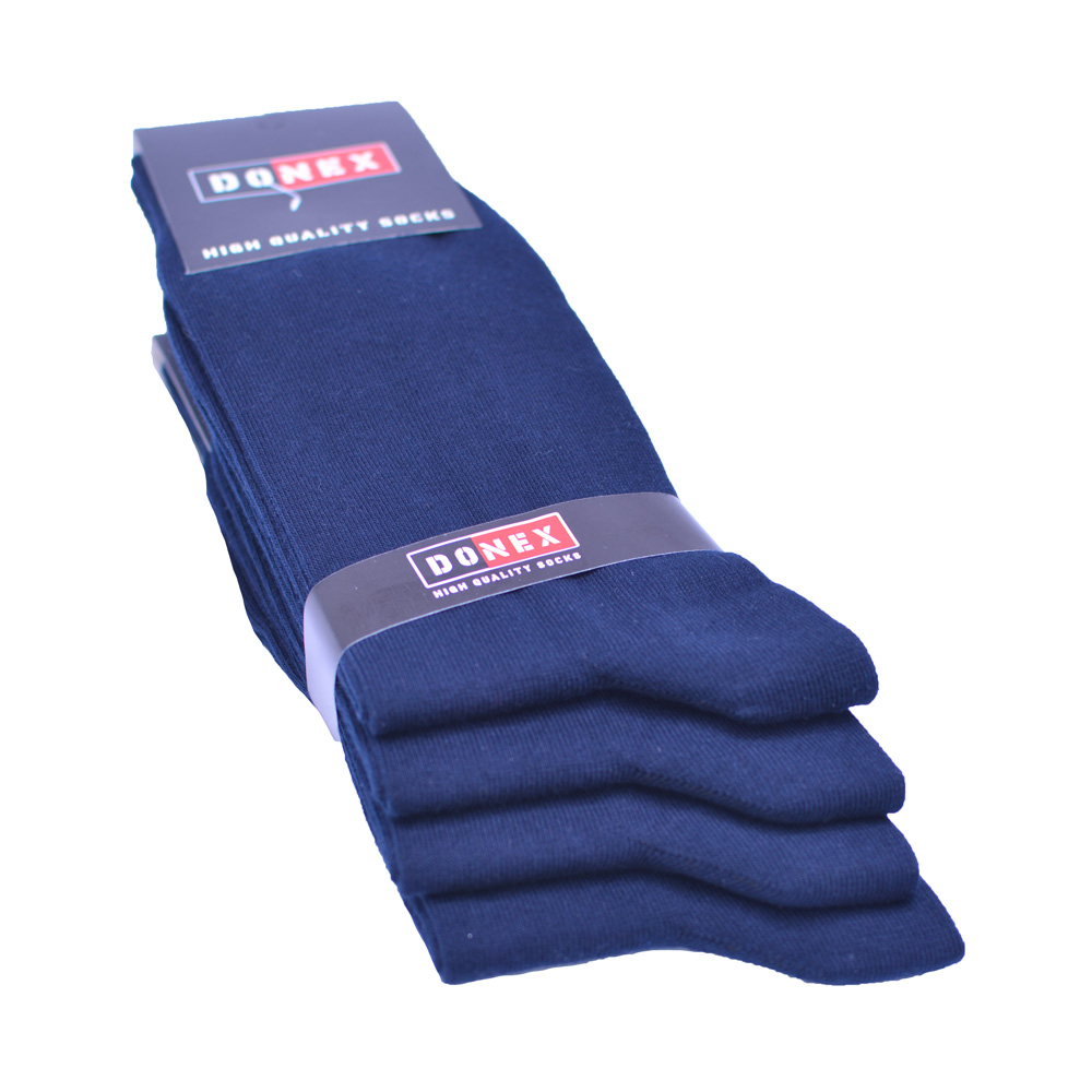 8 paar Donex Herensokken - 95% katoen - Hoge kwaliteit - Marineblauw