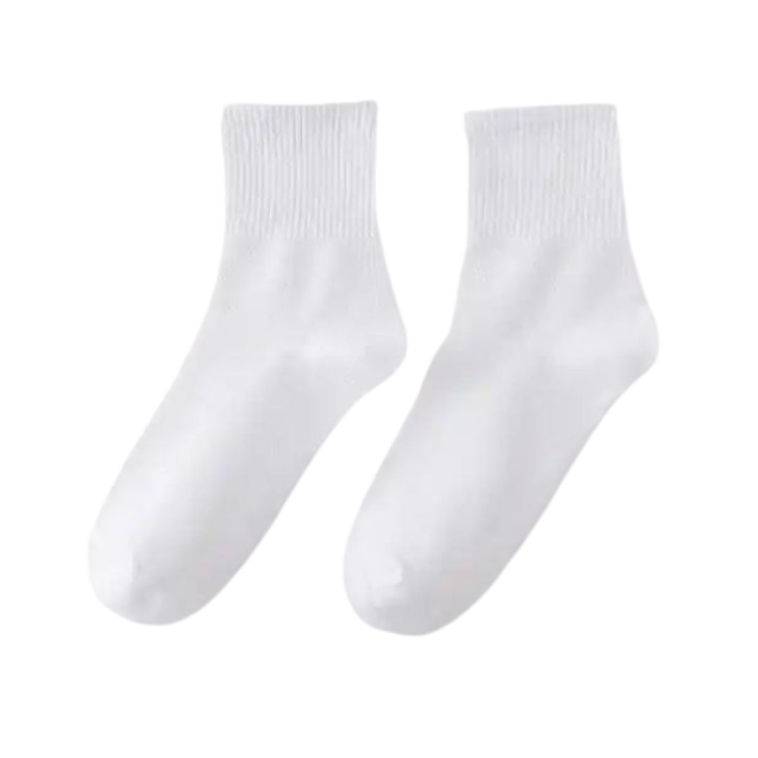 8 Paar Donex quarter sneakersokken - Katoen - Wit