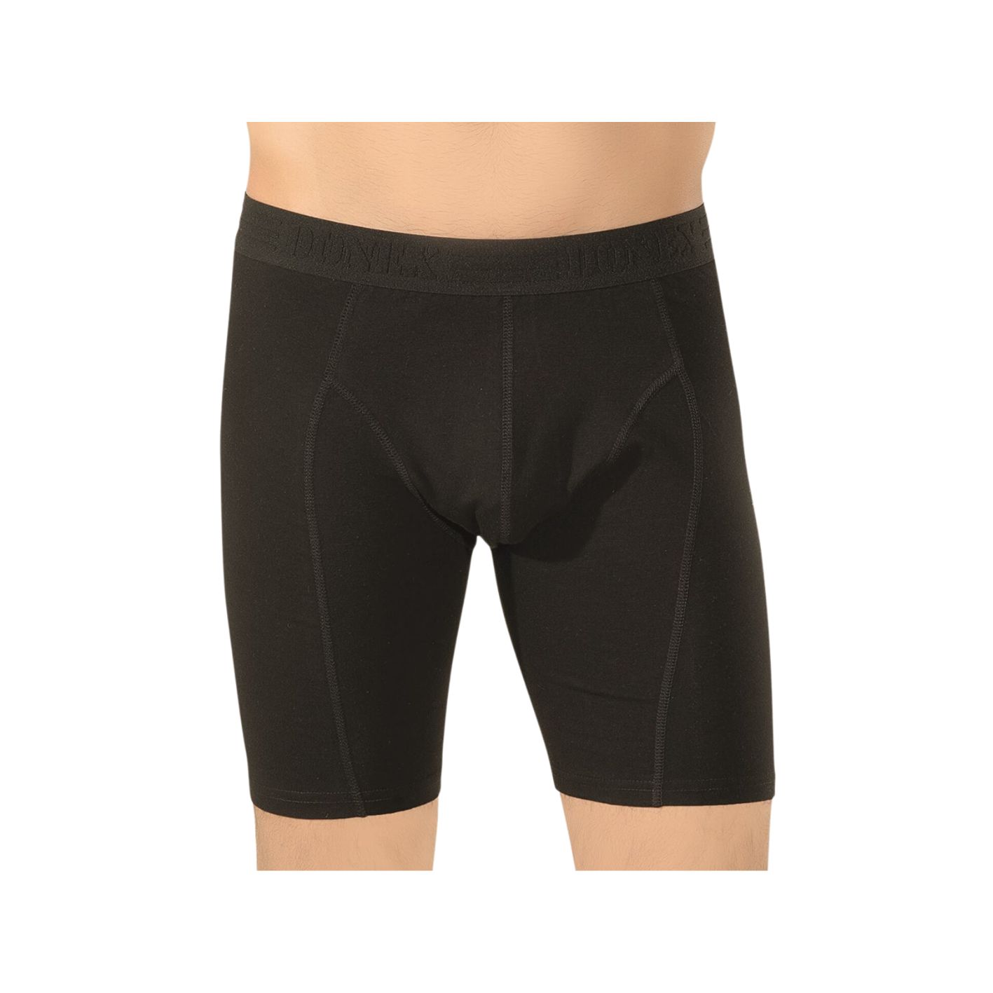 Heren boxershort - DONEX® - Lange Pijp - 2 stuks - Zwart
