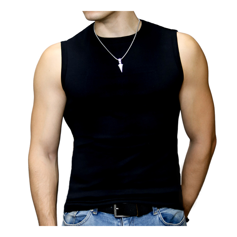 3 stuks Bonanza  mouwloos shirt - 100% Katoen -Zwart -