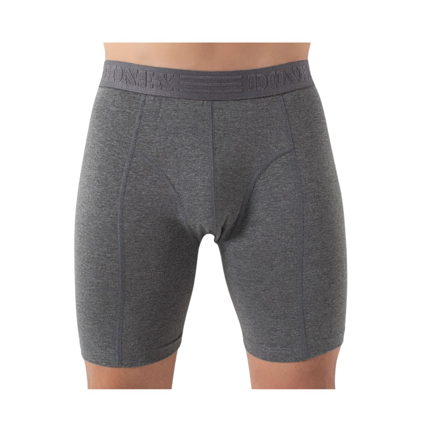 2 stuks - Heren boxershort - DONEX® - Lange Pijp - Antraciet