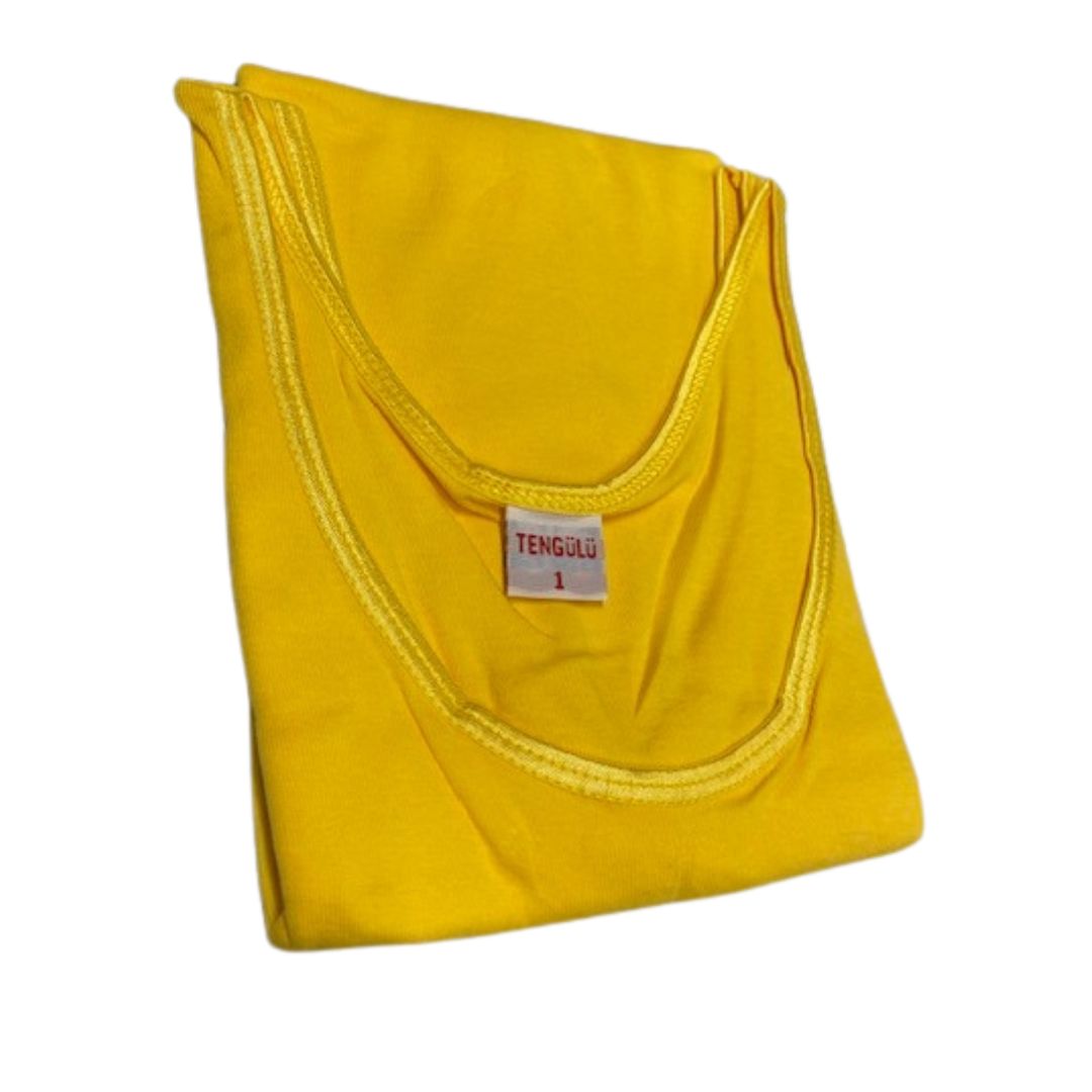 2 Pack Top kwaliteit dames hemd - 100% katoen - Geel